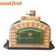Brick Outdoor Wood Fired Pizza Oven 80cm Brown Exclusive Model