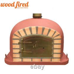 Brick outdoor wood fired Pizza oven 90cm brick red Deluxe model