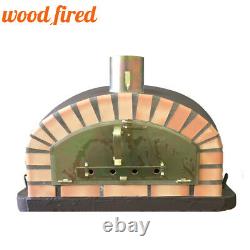 Brick outdoor wood fired Pizza oven 90cm brown Italian model