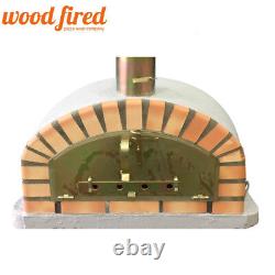 Brick outdoor wood fired Pizza oven 90cm grey Italian model