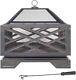 Brooklyn Black Steel Fire Pit By La Hacienda Next Day Delivery