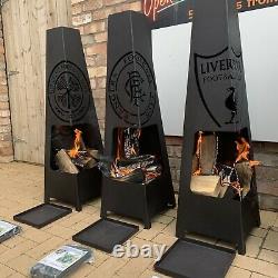 CHRISTMAS GIFT FIRE PIT Garden Chiminea PATIO HEATER OUTDOOR Firepit Pyramid