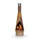 Chiminea Fire Pit, Outdoor, Conical Corten Steel