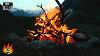Crackling Mountain Campfire With Relaxing River Wind And Fire Sounds Hd