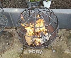 Custom Built Outdoor Patio Fire pit log/Wood burner. Hand Made One Of A Kind