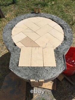 DIY Pizza Oven Bricks Refractory Clay Wood Fire Outdoor Kit Exercise Ball Style