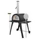 Dellonda Large Outdoor Wood-fired Pizza Oven & Smoker Side Shelves & Stand Dg103