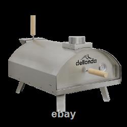Dellonda Pizza Oven & Outdoor Portable Garden Wood-Fired Charcoal Steel Smoker