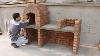 Diy Pizza Oven With Red Brick And Cement