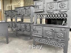 Farmhouse Cooking Stove, Wood Fired Oven Cooker, Handmade Indoor or Outdoor
