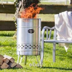 Feuerhand Pyron Barrel Type Fire Pit Outdoor Heater & Cooking, camping or garden