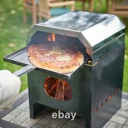 Fire Pit & 12 Pizza Oven, Wood, Coal, UK Made Outdoor Cooking, Camping