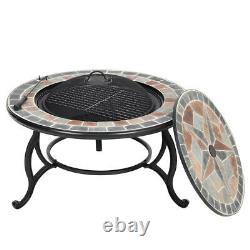 Fire Pit BBQ Grill Firepit Brazier Outdoor Garden Table Fire Stove Patio Heater