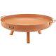 Fire Pit Bowl Portable Handles Outdoor Wood Burning Carbon Steel Fire Bowl