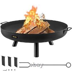 Fire Pit Bowl Wood Burning for Outdoor Patios Camping Uses 28 Deep Portable
