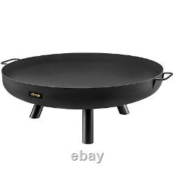 Fire Pit Bowl Wood Burning for Outdoor Patios Camping Uses 30 Deep Black