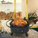 Fire Pit Outdoor Brazier Heater Firepits Garden Bbq Smokers With Stars & Moons
