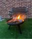 Fire Pit Outdoor, Garden Patio Heater Charcoal Log Wood Burner, Steel Fire Bowl