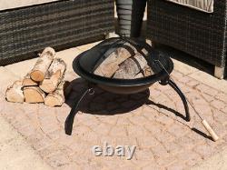 Fire Pit Round Patio Heater Log Bowl Bbq Folding Patio Garden Outdoor Camping