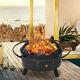 Fire Pit Star Firepit Outdoor Brazier Garden Bbq Stove Round Patio Heater With Lid