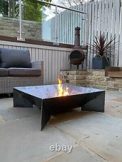 Fire Pit With Mesh Grill Outdoor Garden
