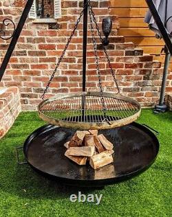 Fire Pit XL Kadai Barbeque Wood Burner Garden Fire Pit 97cm Dia Solid & Heavy