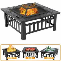 Firepit BBQ Grill Garden Patio Heater Stove Fire Pit Brazier Barbecue Ice Bucket