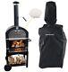 Floor Standing Wood Fired Pizza Oven With Cover Paddle Outdoor Portable Cover