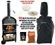 Floor Standing Wood Fired Pizza Oven With Cover, Pizza Paddle, Stone And Pizza C