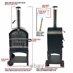 Floor Standing Wood Fired Pizza Oven With Cover, Pizza Paddle, Stone and Pizza C
