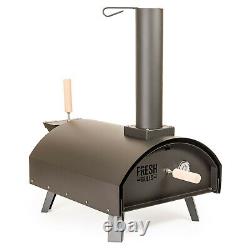 Fresh Grills Wood Fired Outdoor Pizza Oven Garden with Peel, Stone and Cover