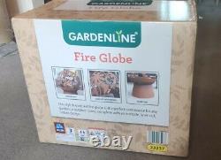 Gardenline Fire Globe Outdoor Oxidised Wood Fire Pit BNIB FAST FREE DISPATCH