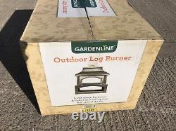 Gardenline Outdoor Log Burner Fire Pit Chiminea Patio Heater Free P&P