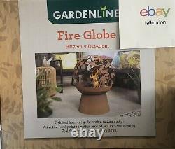 Gardenline Oxidised Fire Globe, Wood Fire Pit Starter, ? FREE DELIVERY