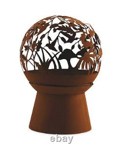Gardenline Oxidised Fire Pit Globe FREE DELIVERY