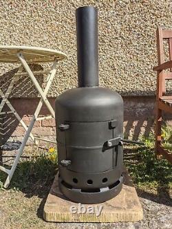 Gas bottle wood burner log Burner Chimena Fire Pit Handmade Built To Last