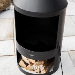 Harrier Chiminea Fire Pits 3 Styles/Sizes Luxury Outdoor Log Wood Burners