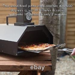 Haven Outdoor Wood Fired Pizza Oven Stone Baking + Paddle Board + Rain Cover NEW
