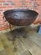 Iron Indian Kadai Fire Pit Bowl 80cm Diameter With Stand & Bbq Cooking Grill