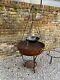 Kadai Large Rustic 70cm Fire Bowl With Stand And Cooking Bowl / Bbq