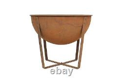 La Hacienda 58564 Oxidised Tamba Small Fire Pit Basket Bowl Outdoor Heater