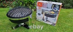 La Hacienda Camden Fire Pit With Cooking Bbq Grill 65cm X 63cm