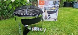 La Hacienda Camden Fire Pit With Cooking Bbq Grill 65cm X 63cm