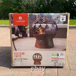 La Hacienda Leaf Globe Oxidised Fire Pit? Brand New & Free UK Delivery