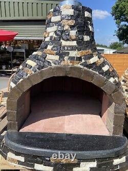 Large 1 Meter Fire Wood Pizza Oven Marble Outside Nino Design 2 /3 Pizzas