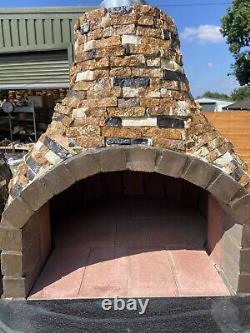 Large 1 Meter Fire Wood Pizza Oven Marble Outside Nino Design 2 /3 Pizzas