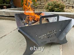Large Fire Pit Grill Bbq Outdoor Seating Fire Show Display Floor Camping