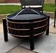 Large Garden Fire Pit Outdoor Bbq Grill Patio Solid Steel Bowl Log Burner Heater