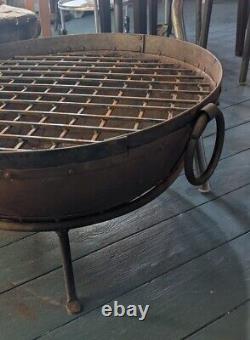 Large Kadai Fire Pit BBQ Wood Burner Cooking- Garden 60cm