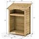 Large Log Store Shed Outdoor Wooden Storage Rack For Fire Wood Kindling Cover